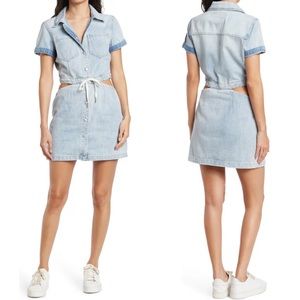 Blank NYC Waist Cutout Denim Dress